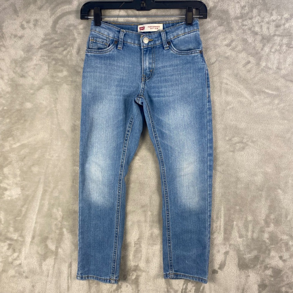Levi's 511 Performance Slim Fit Jeans Size 8 REG Light‎ Wash Denim